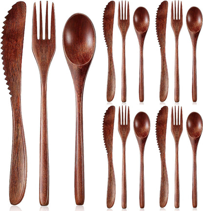 Travel Utensils Set with Case Reusable Stainless Steel Silverware Flatware Set 9 Pcs Portable Cutlery Eating Utensils Set for Lunch Boxes Workplace Camping School, Dishwasher Safe (Multi)