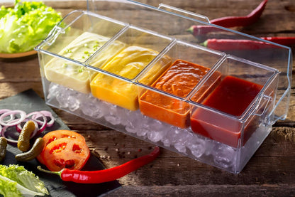 Pikanty Clear Refrigerator Organizer Bin with Handles — 15 Inch Stackable Fridge and Pantry Storage Container for Snacks, Produce, Cans, Yogurt, Condiments, Dishwasher and Freezer Safe, Made in USA