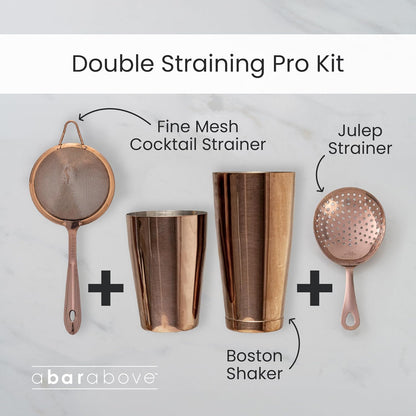 A Bar Above Fine Mesh Cocktail Strainer, 304 Conical Sieve, Silver Finish
