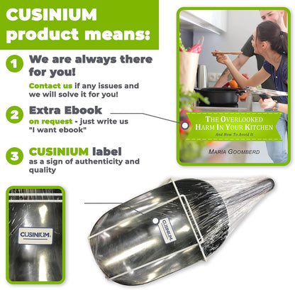 CUSINIUM 24 oz Aluminum Ice Scoop with Holder