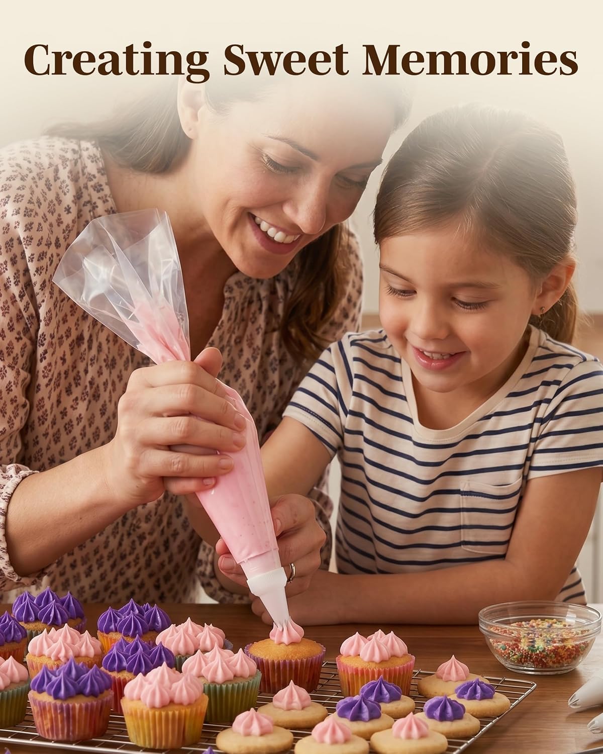 Reusable Plastic Piping Tips, Nozzles Standard Size Star Tip #20