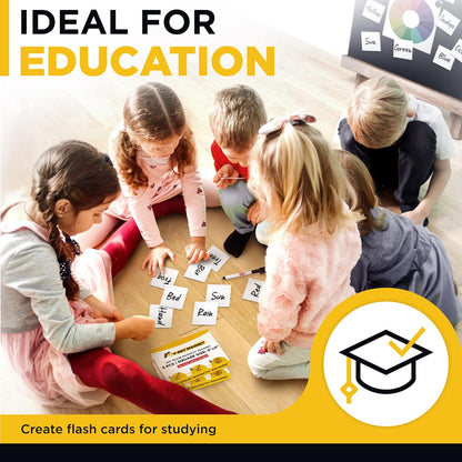 Dry Erase Magnetic Labels - Reusable Sticky Notes - Notepads for Refrigerator - Dry Erase Magnet Sheets - Blank Magnet Stickers to Write On - Magnets for Whiteboard Classroom Fridge