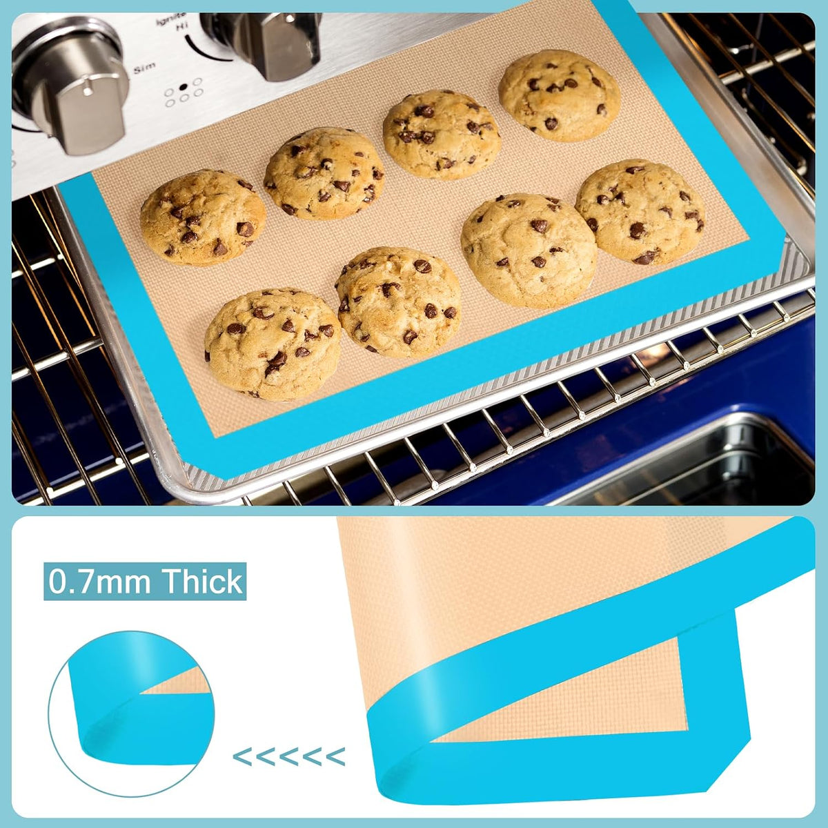 Silicone Baking Mat, Nonstick & Reusable