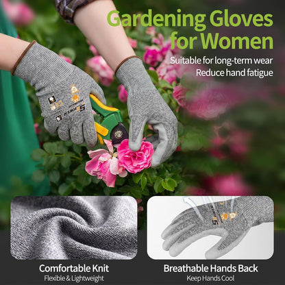Schwer 12 Pairs A4/A5/A6 Cut Resistant Gloves, Non PFAS CR3088, L