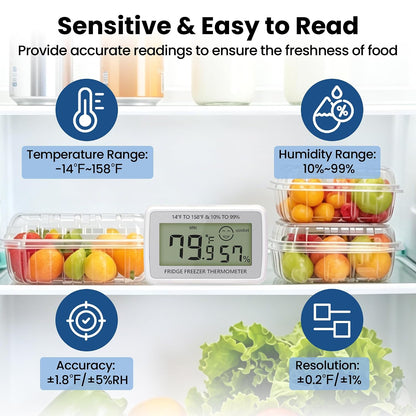 Digital Hygrometer Indoor Thermometer Humidity Monitor