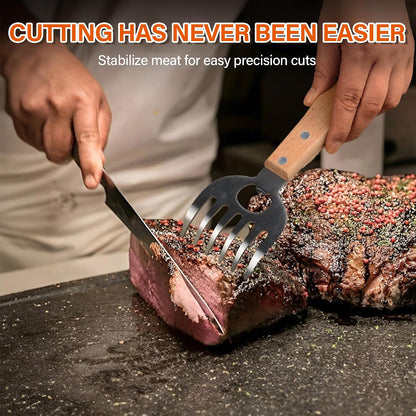 Meat Shredder Claws with Long Wooden Handles