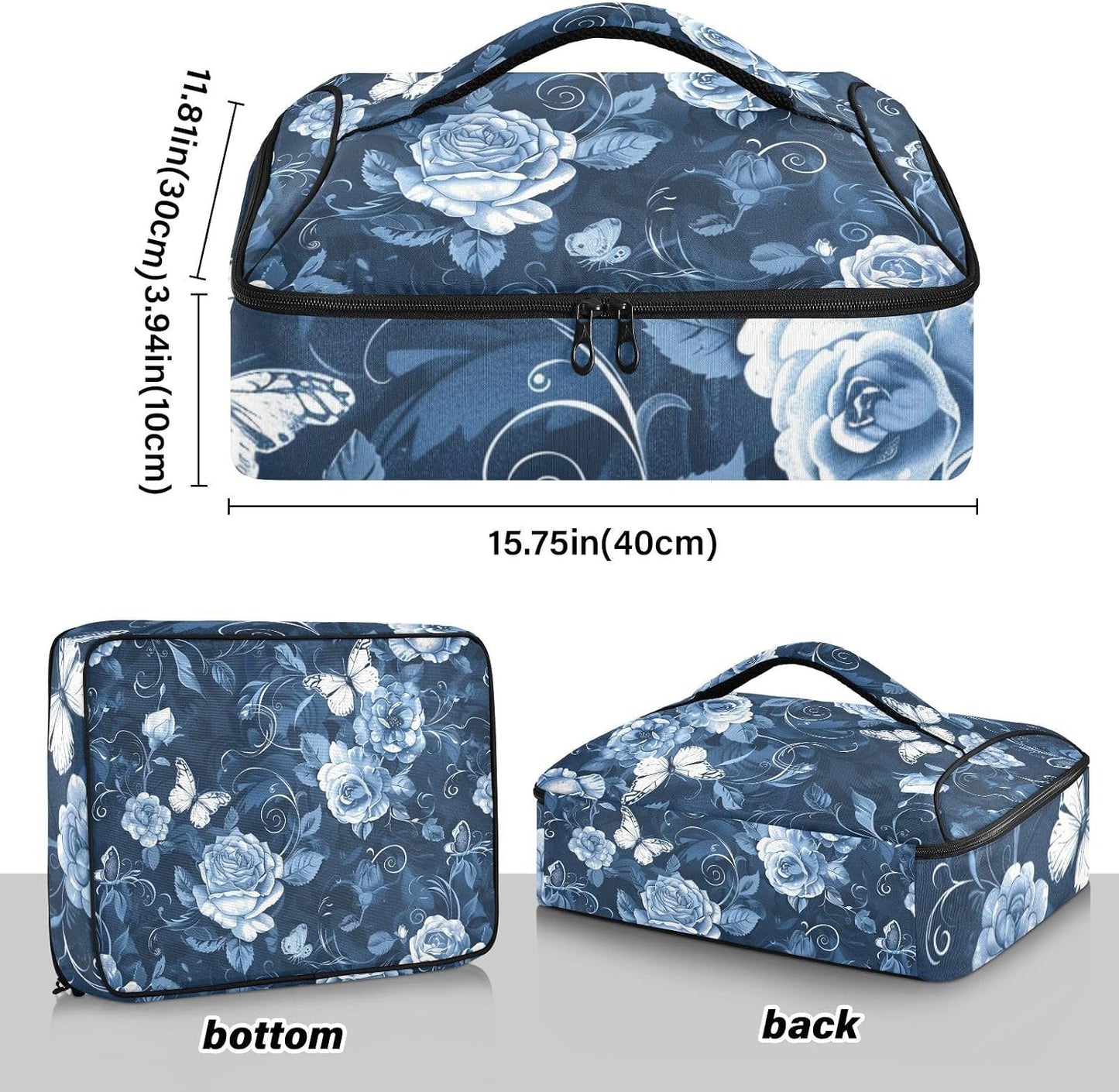 Casserole Carriers for Hot or Cold Food Reusable Casserole Dish Carrier Insulated Thermal Large Capacity Durable Perfect for Party Camping Family Gatherings Yellow Fish - Colors B