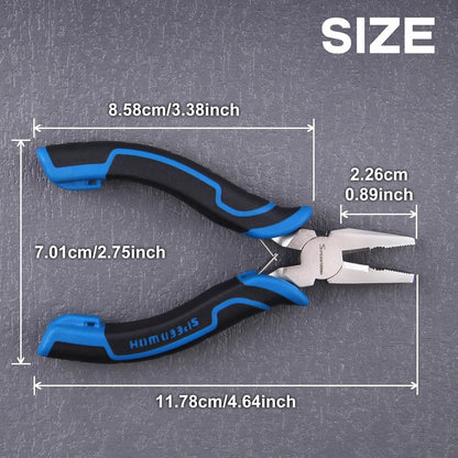 SPEEDWOX Long Reach Bent Needle Nose Pliers With Smooth Jaw Angled Needle Nose Pliers For Jewelry Making Fish Bone Pliers Tweezers Bent Chain Nose Pliers For Wire Bending And Small Object Gripping