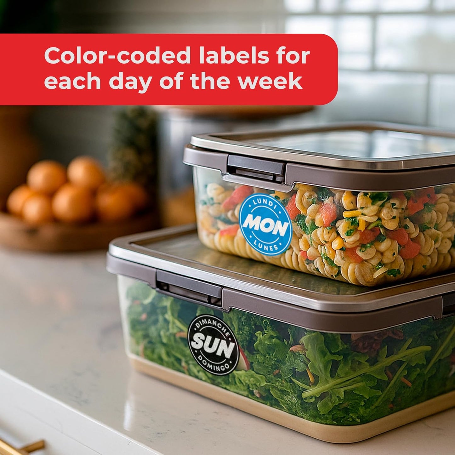 Easy Identification Date Stickers 7,000 Days of the Week Stickers – Sunday 3/4" Days of the Week Food Labels – Day Dots for Food – Restaurant Supplies – Best By Commercial Kitchen Supplies
