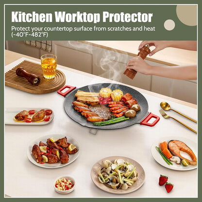 KitchenRaku Extra Large Silicone Mat 78.7X16 IN,Silicone Mats for Kitchen Counter, Silicone Heat-resistant Mat for Air Fryer, Nonstick Waterproof Silicone Placemat for Countertop Protector