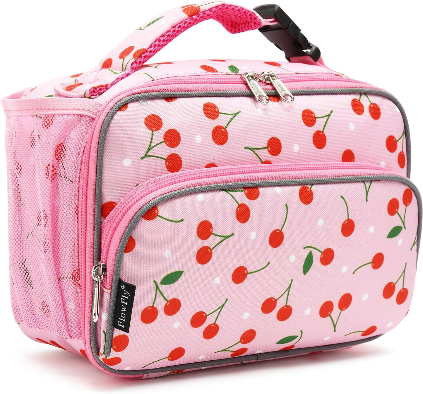 FlowFly Kids Lunch box Insulated Soft Bag Mini Cooler Back to School Thermal Meal Tote Kit for Girls, Boys, Astronaut - Colors B