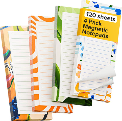 Dry Erase Magnetic Labels - Reusable Sticky Notes - Notepads for Refrigerator - Dry Erase Magnet Sheets - Blank Magnet Stickers to Write On - Magnets for Whiteboard Classroom Fridge