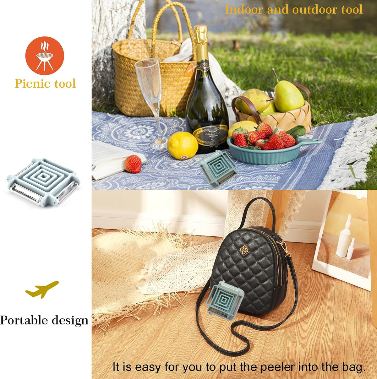 Portable Travel Vegetable Peeler for Fruit Veggie Potatoes Carrot Cucumber Peelers for Kitchen Potato Peelers Apple Peelers Julienne Peeler Fruit Peeler Carrot Peeler Kitchens Aid Kitchen Utensils