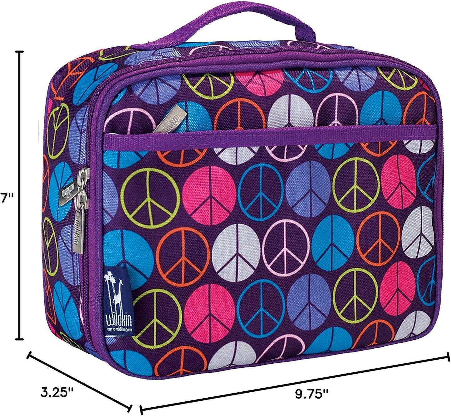 Wildkin Kids Insulated Lunch Box, Keeps Food Hot or Cold, BPA-Free with Mesh Pockets & Easy-Clean Lining – Ideal for School, Travel & Daycare – Holographic