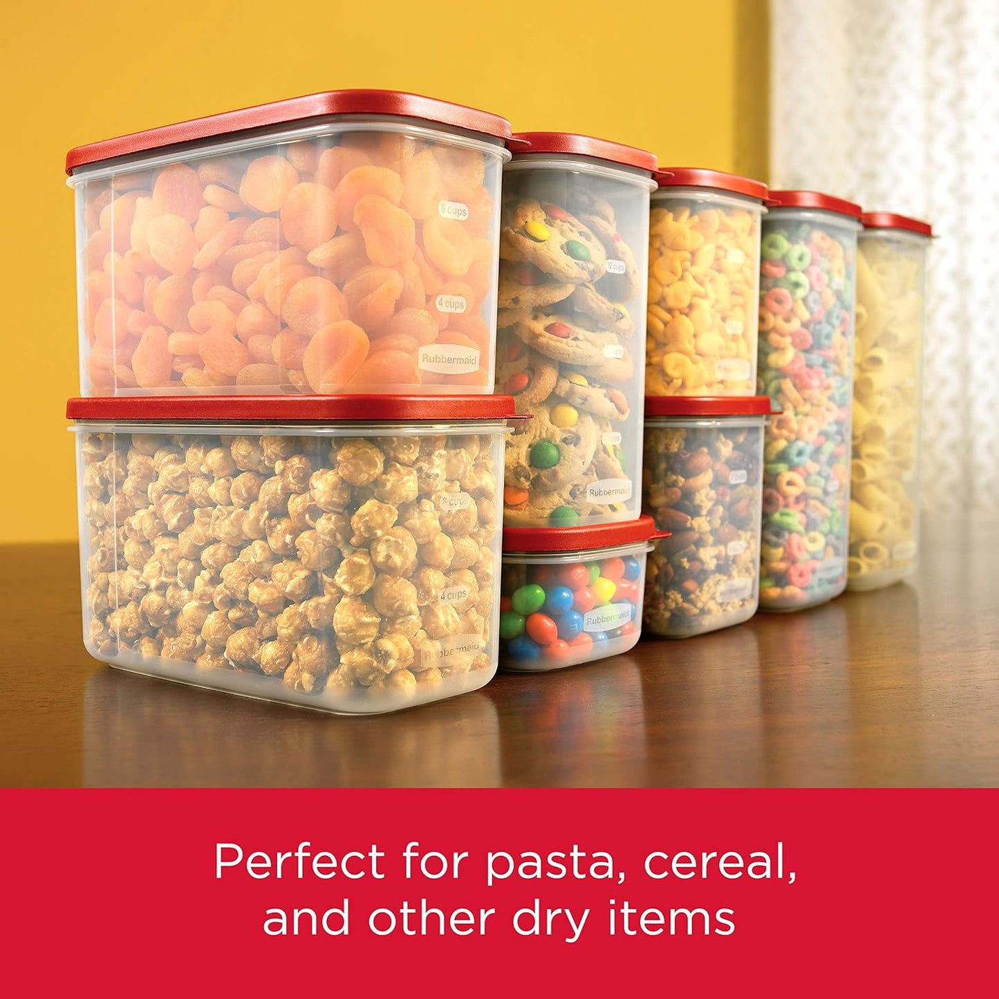 Rubbermaid 1776473 21C Dry Food Container 21-Cup Clear