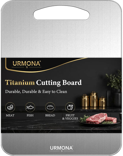URMONA 3 PCS 304 Stainless Steel Cutting Board Set for Kitchen