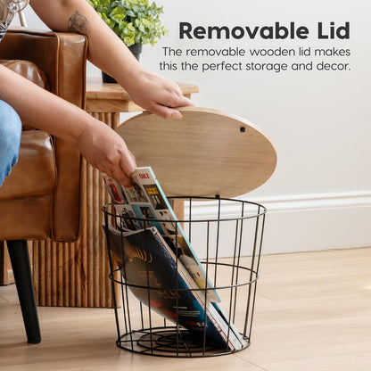 IRIS USA Wire Basket for Pantry Organizers and Storage, 2 Pack, Potato and Onion Storage, Easy Assembly, Stackable Storage Bins, Kitchen Cabinet Bathroom Shelf Organizers for Veggie, Fruit, Snack