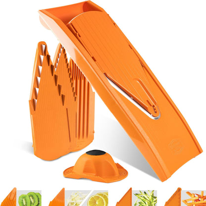 BORNER V Mandoline Slicer Kitchen V1 ClassicLine Starter Set | Vegetable Grater Börner - Quality Made in Germany, Color:White