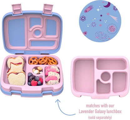 Bentgo® Kids Prints Tray with Transparent Cover - Reusable, BPA-Free, 5-Compartment Meal Prep Container with Built-In Portion Control for Healthy Meals At Home & On the Go (Mermaids in the Sea)