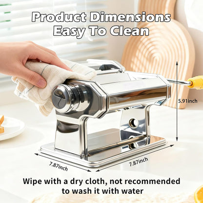 3 in 1 Pasta Maker Machine,7 Adjustable Thickness Settings Pasta Roller