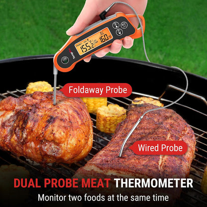 TempPro TempSwift 2 Probes Meat Thermometer Digital with 2 Display Channels