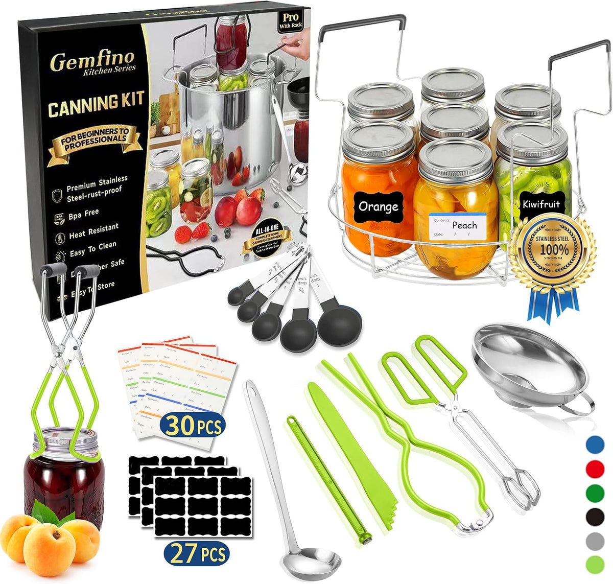 Canning Supplies Starter Kit,Canning Kit Set for Beginners