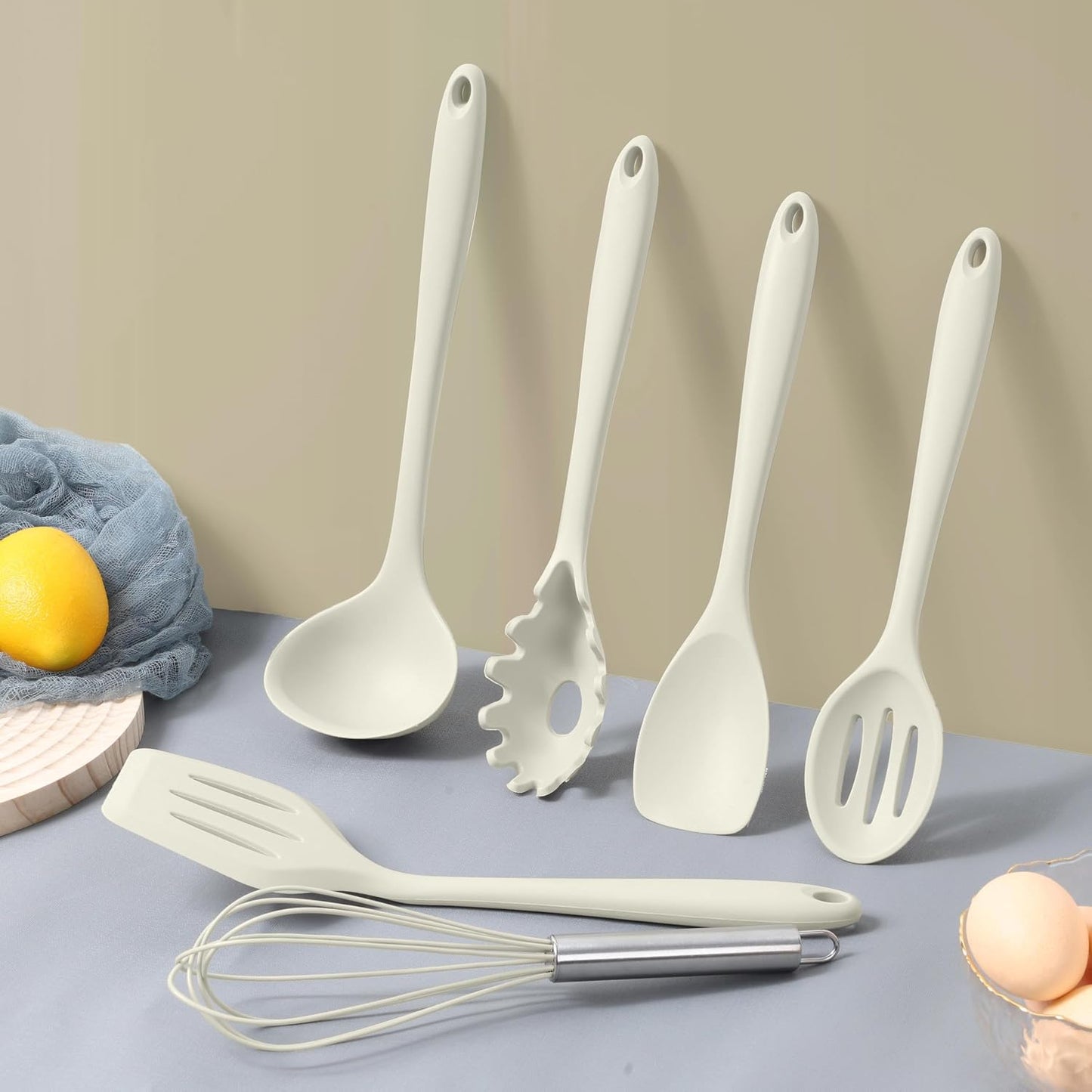 LIANYU 14 Pcs Silicone Kitchen Utensils Set with Holder, 446°F Heat Resistant Silicone Cooking Kitchen Utensils Spatula Set, Non-Stick & Dishwasher Safe Cooking Tools, Comfort Grip Handle, Black