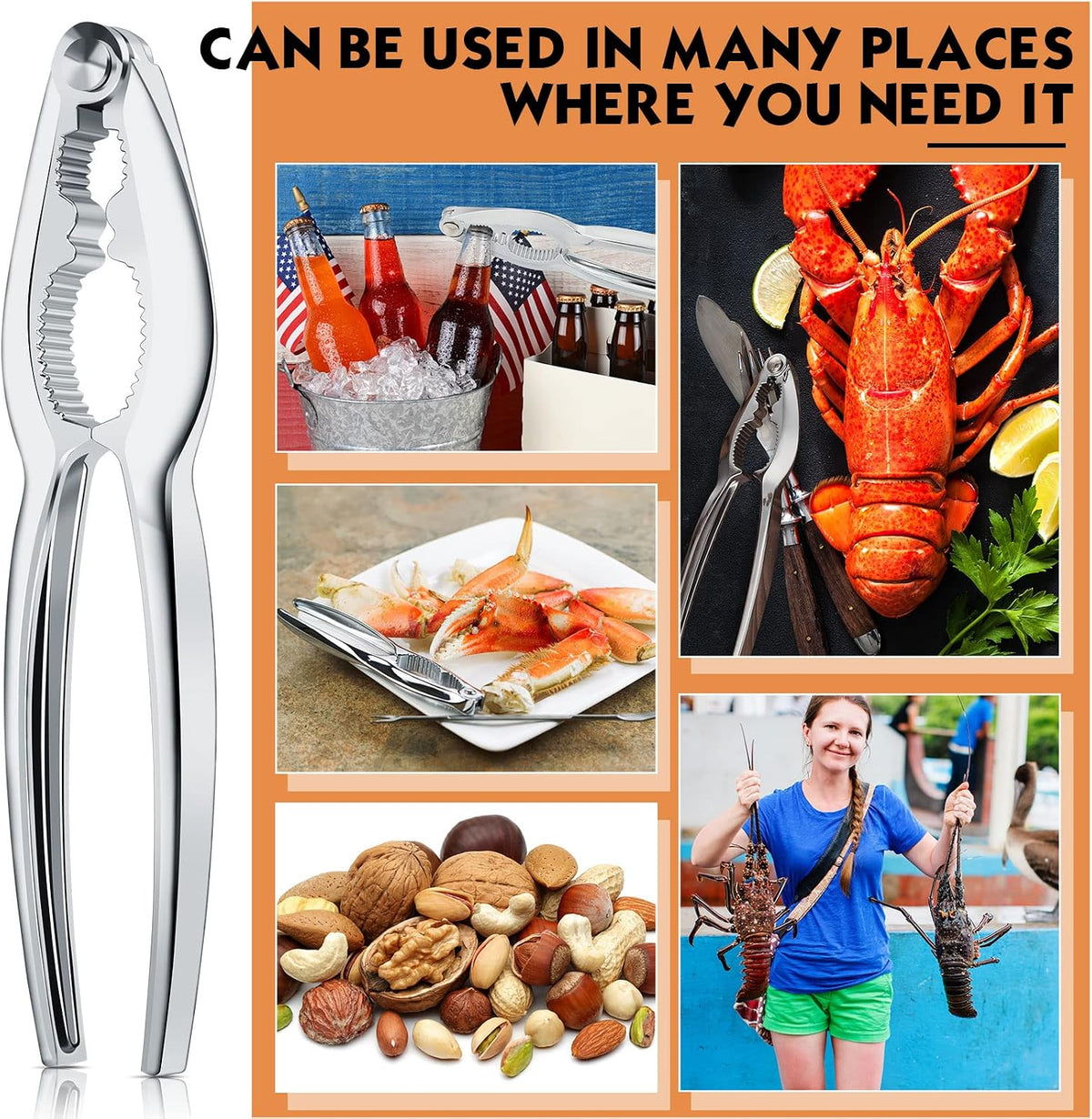 Zhehao 30 Pack Crab Claw Crackers Tool, Nut Shellfish Seafood Opener