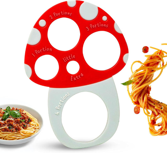 Pasta Measuring Tool - Spaghetti Measuring Tool - Portion Control - Serving Size Measurer - Quirky Mushroom Design - Fun And Unusual Kitchen Gadgets & Accessories - Home Cooking Essentials