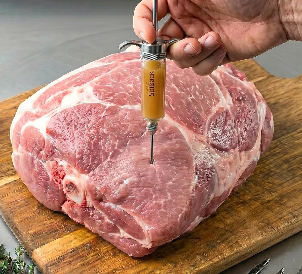 SpitJack SQUIRT 50 BBQ Marinade Syringe Injector, 50ml, 2 Needles, MJ160