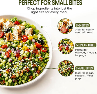 Salad Chopper Tools, Finely Chopped Salad Mezzaluna Knife