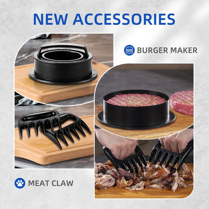 Sinyder Electric Meat Grinder, 3000W Max Stainless Steel with Meat Claws