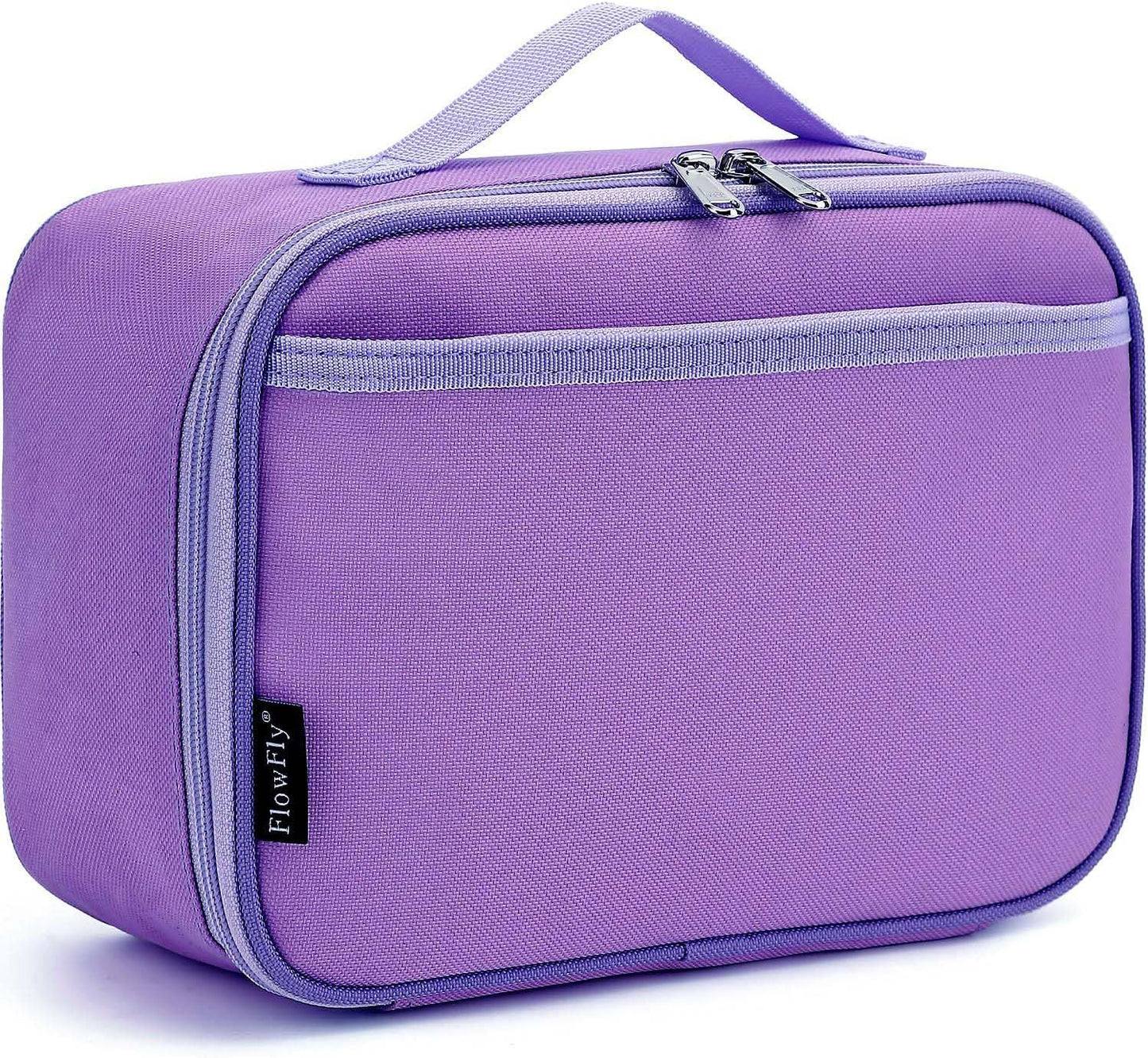 FlowFly Kids Lunch box Insulated Soft Bag Mini Cooler Back to School Thermal Meal Tote Kit for Girls, Boys, Astronaut - Colors B