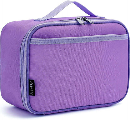 FlowFly Kids Lunch box Insulated Soft Bag Mini Cooler Back to School Thermal Meal Tote Kit for Girls, Boys, Astronaut - Colors B