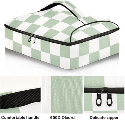 Casserole Carriers for Hot or Cold Food Reusable Casserole Dish Carrier Insulated Thermal Large Capacity Durable Perfect for Party Camping Family Gatherings Yellow Fish - Colors B