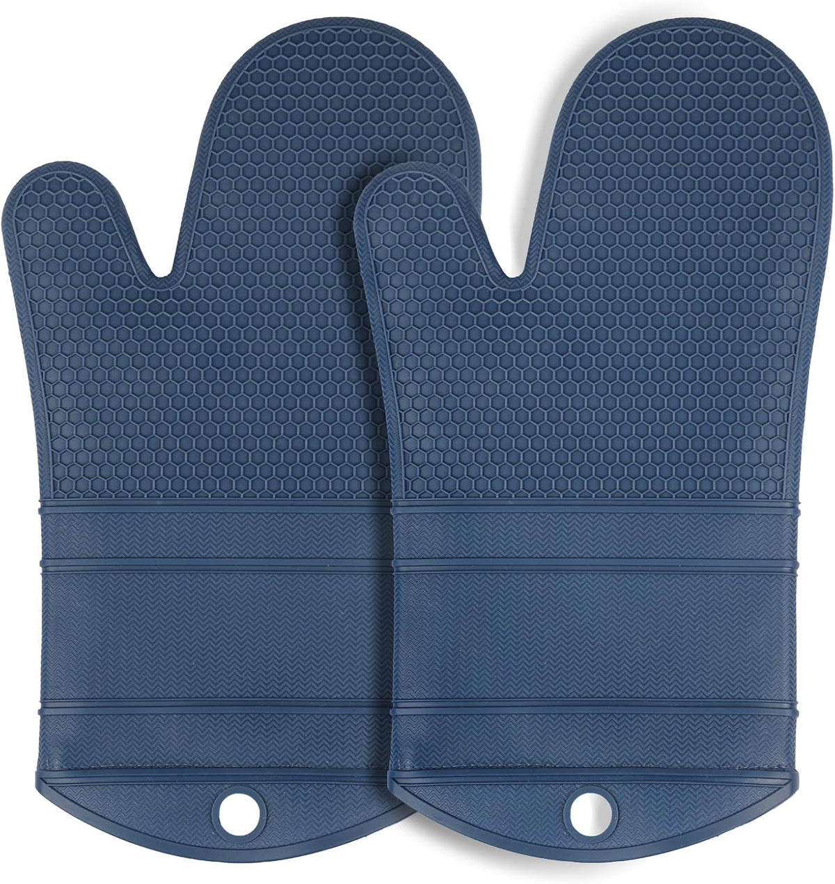 Yutat Silicone Oven Mitts - Oven Mitts and Pot Holders Sets Made of Non-Slip & BPA-Free Silicone, High Heat Resistant 500 Degrees, Perfect for Kitchen Cooking Baking BBQ, Peak Green