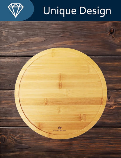 RoyalHouse Bamboo Cheese Board and Charcuterie Boards Set & Serving Tray for Meat, and Wine - Birthday Gifts for Women, Wedding Gift for Couples 2025, Bridal Shower, Housewarming Gift New Home