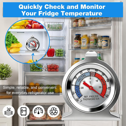 12 Pack Refrigerator Thermometer -30/30°C -20/80°F for Fridge Freezer