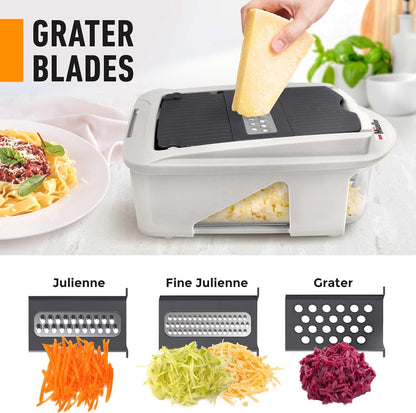 MUELLER HOME Pro-Series 10-in-1 Stainless Steel Multi Vegetable Chopper