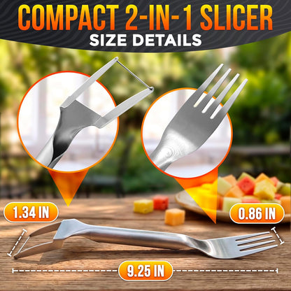 3-in-1 Watermelon Cutter Slicer Tool, Stainless Steel Kitchen Gadget