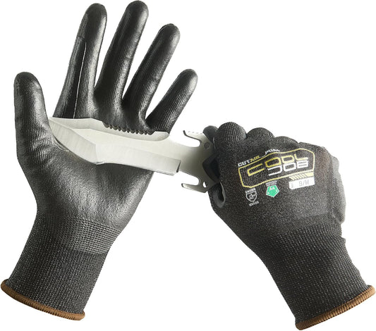 COOLJOB A4 AIR-SKIN Cut Resistant Work Gloves, 1/12 Pairs PU Safety Gloves