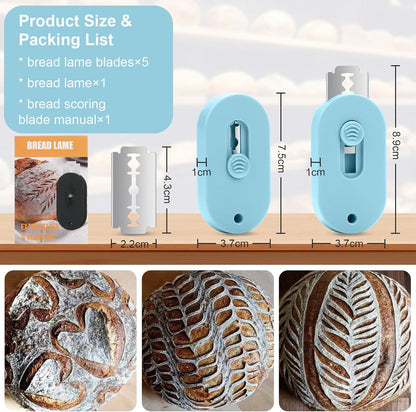 Herda Bread Lame Dough Scoring Tool, Retractable Magnetic Design