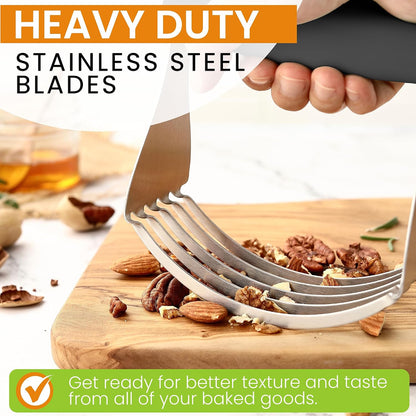 Spring Chef XL Pastry Blender, Durable Dough Blender For Baking - Black