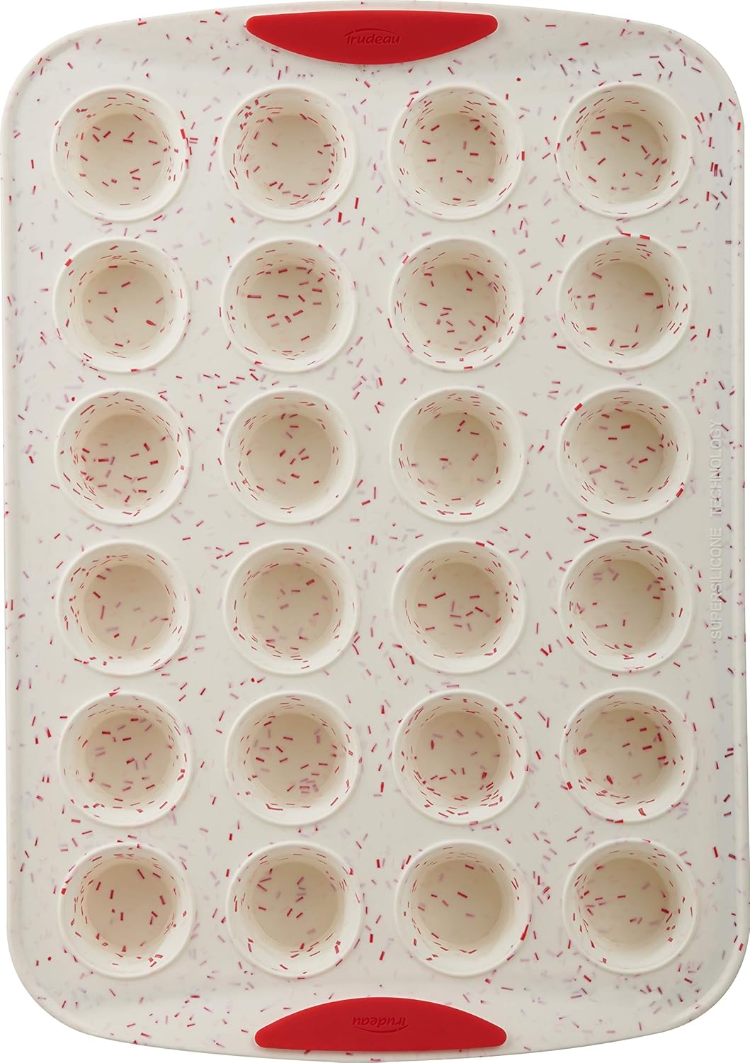 Trudeau Silicone Muffin Pan, 12 Cavities, Fuchsia (Model: 05115197KR)