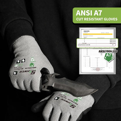Schwer ProGuard A7 Cut Resistant Work Gloves for High Risk Work, PR3727, L