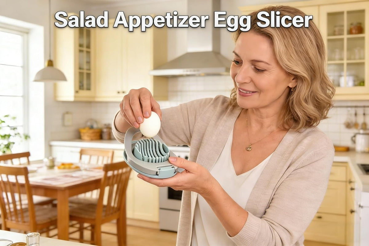 Egg Slicer, 2-Pack Stainless Steel Wire for Eggs & Fruits
