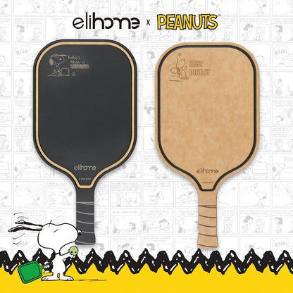 Elihome X Peanuts Kitchen Cutting Board Set, Non Slip Feet, Double Sided Color Coded with Food Icon, Natural Wood Fiber, Dishwasher Safe, Eco-Friendly, Juice Grooves,Non Porous, BPA Free, 2 Pack