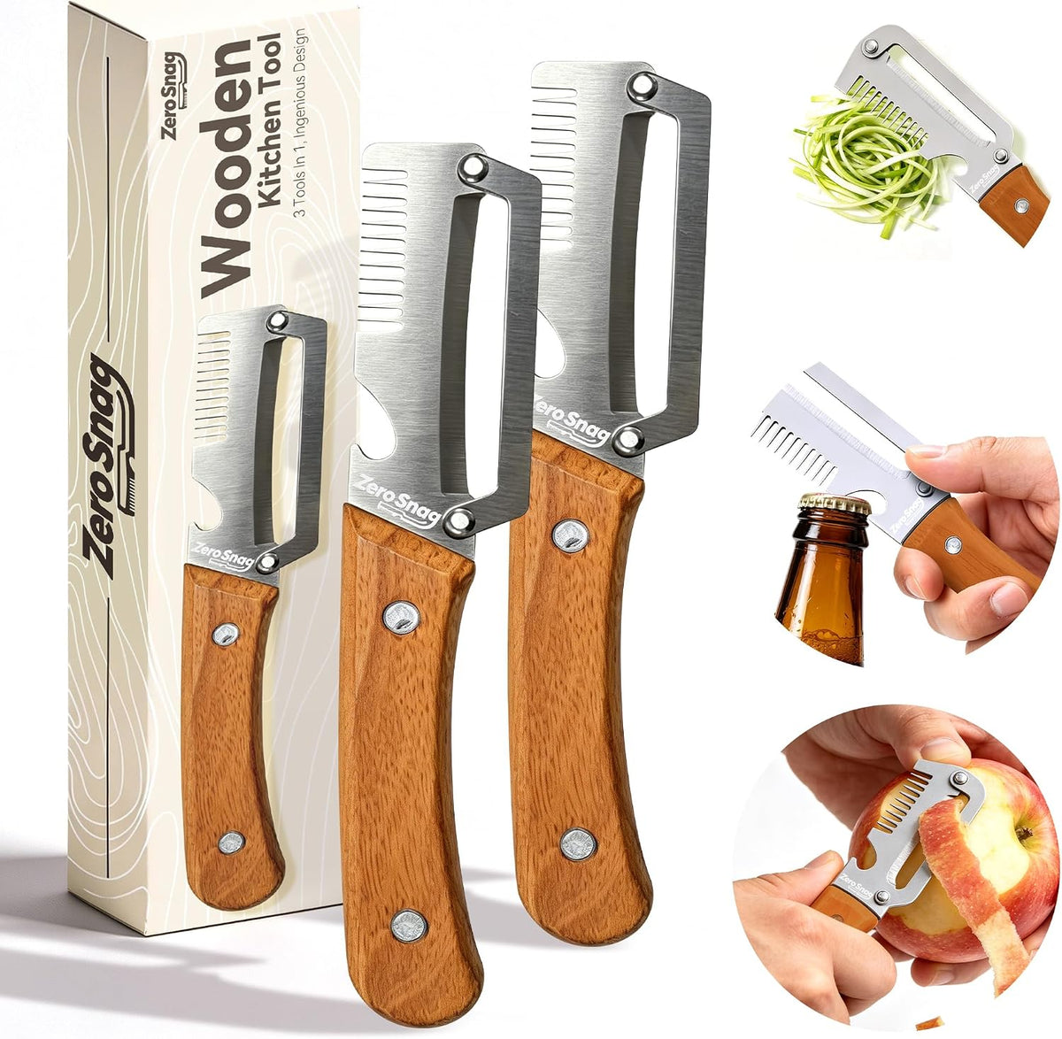 3 in 1 Multi Functional Vegetable Peeler with Bottle Opener