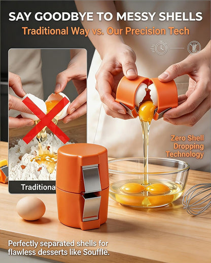 Egg Shell Opener,Raw Egg Cracker,Egg Cracker Tool for Raw Eggs