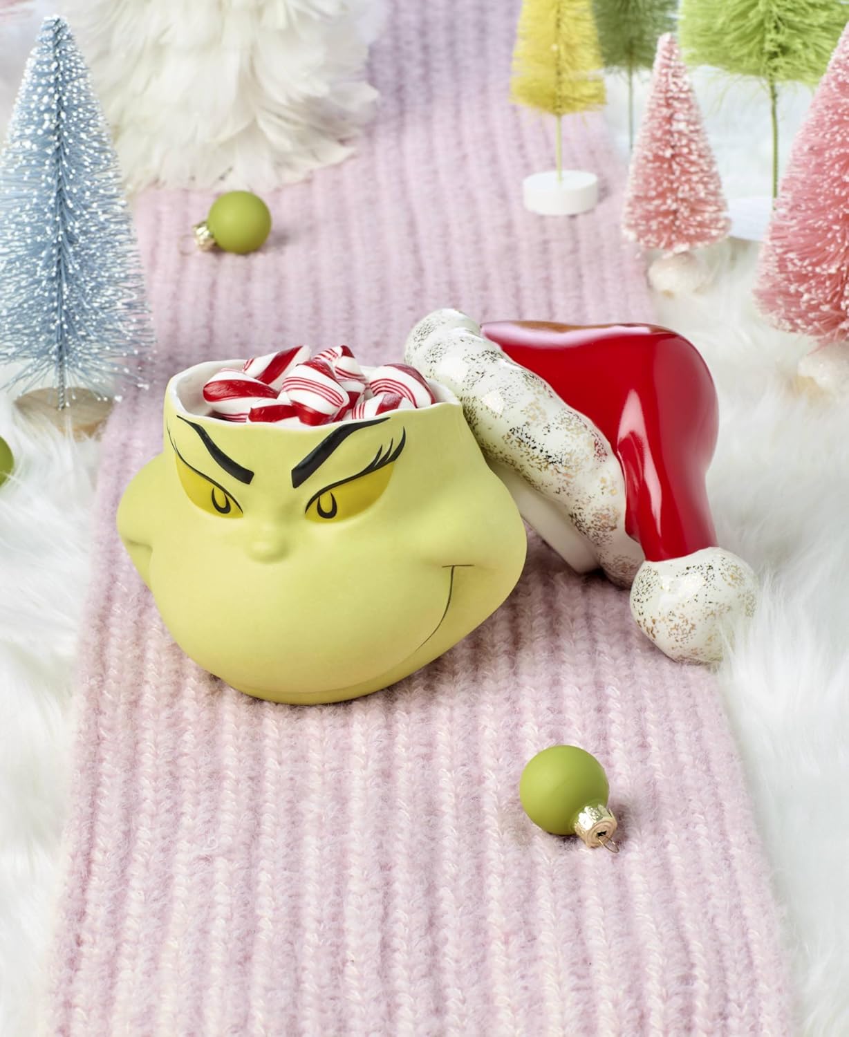 Lenox 898096 Merry Grinchmas Chip & Dip Bowl, Christmas Dishes, Festive Holiday Serveware